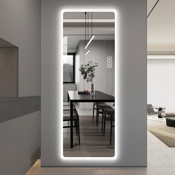 Ivy Bronx Dartanyan Rectangle LED Mirror Wayfair